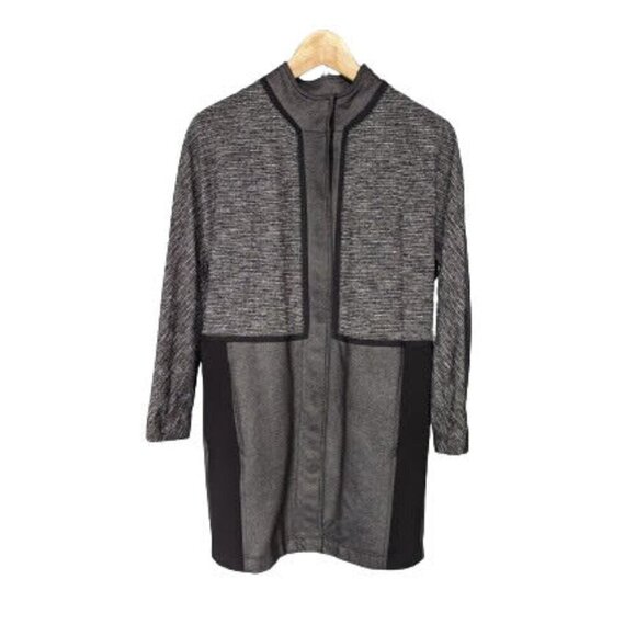 Lululemon Cocoon Snap Button Closure Car Coat Black / Coco Pique Black - Picture 1 of 11
